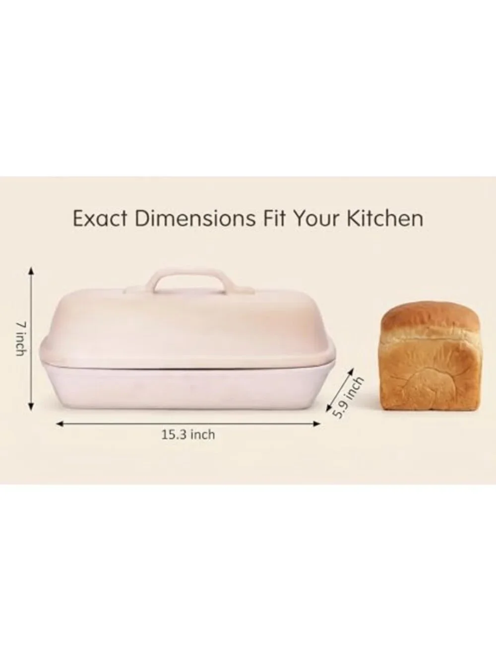 Square Unglazed Stoneware Baker for Italian Bread - Crusty Crust & Light Crumb